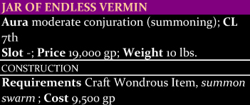 Jar of Endless Vermin